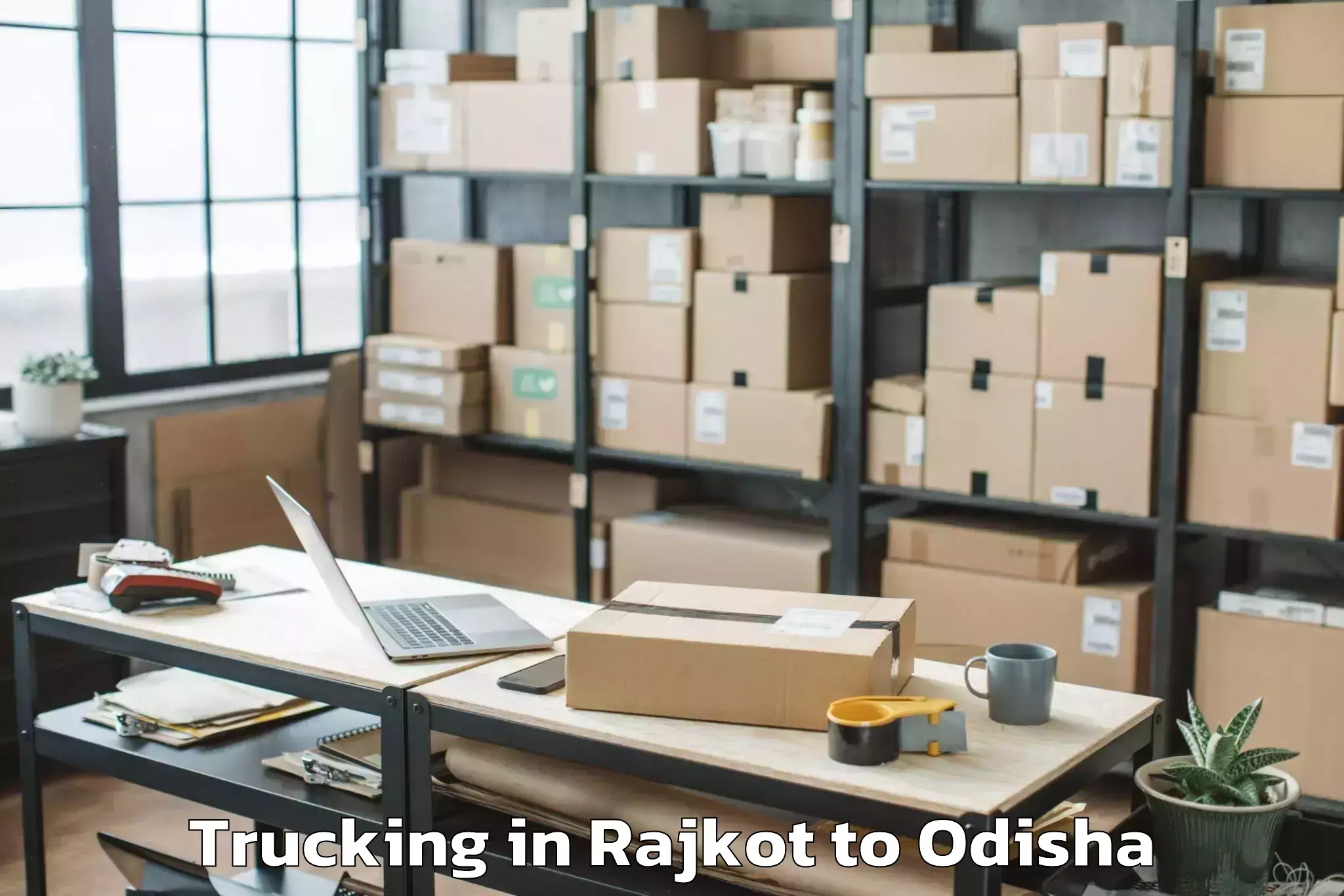 Get Rajkot to Phulabani Trucking